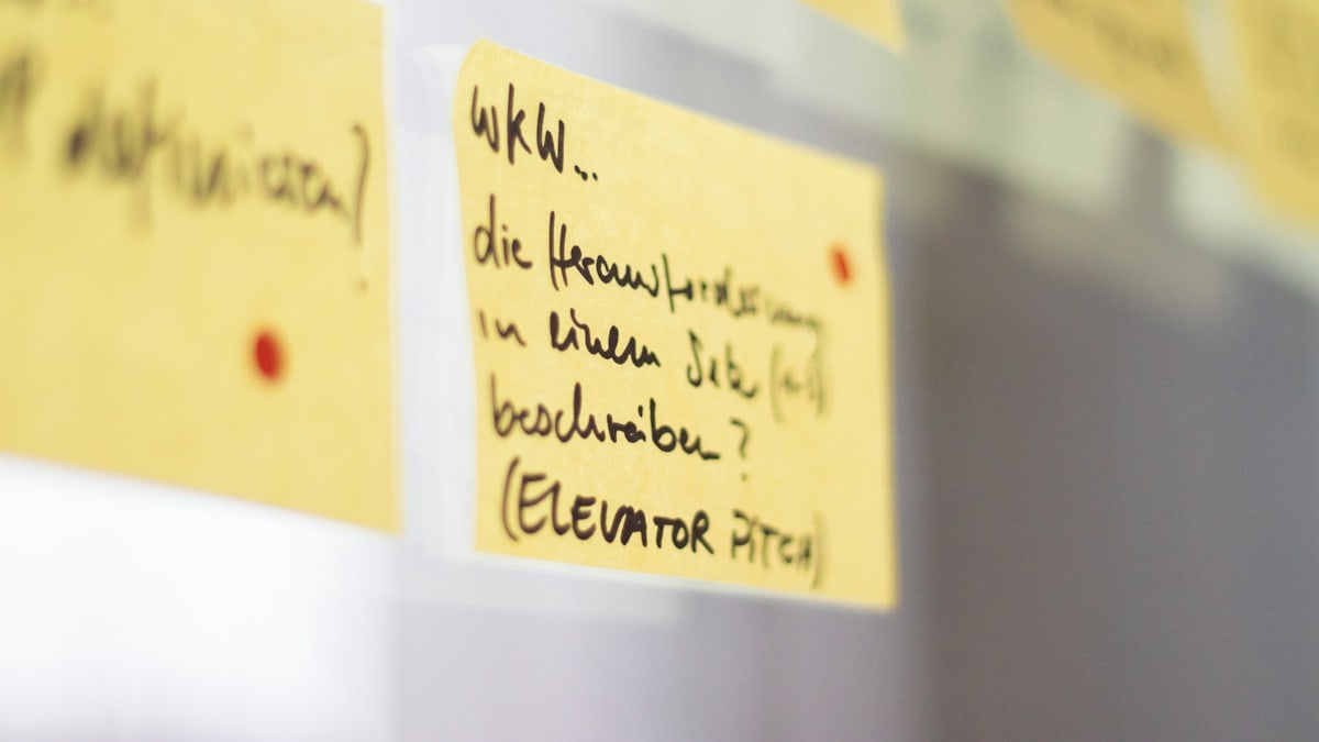 Sticky notes on a window pane